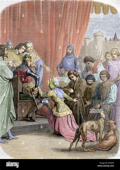 Philippa Of Hainault 1314 1369 14th Century Persuading Her Husband