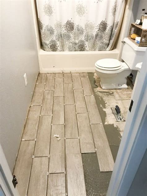 How To Tile A Bathroom Floor Diy Bathroom Flooring Tiling A Bathroom