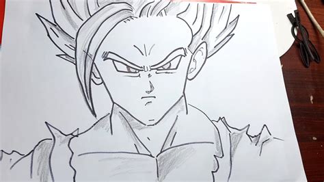How To Draw Gohan Goku Dragon Ball Gohan Step By Step Dragon Ball Z Youtube