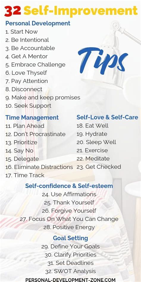 32 Self Improvement Tips To Skyrocket Your Success Self Improvement