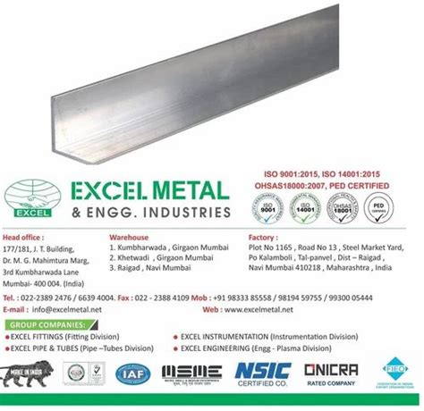 Polished Stainless Steel Angle At Rs 150kg In Mumbai Id 4117162633
