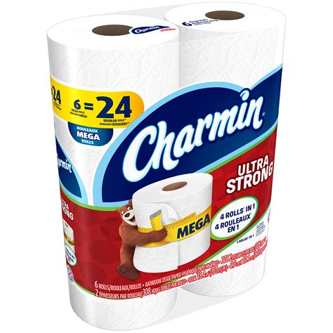 Charmin Ultra Strong Toilet Paper 6 Mega Rolls Shop Your Way Online
