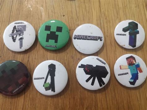 Minecraft Pin Badges Set Of 8 For Sale In Cavan Cavan From Hackaya