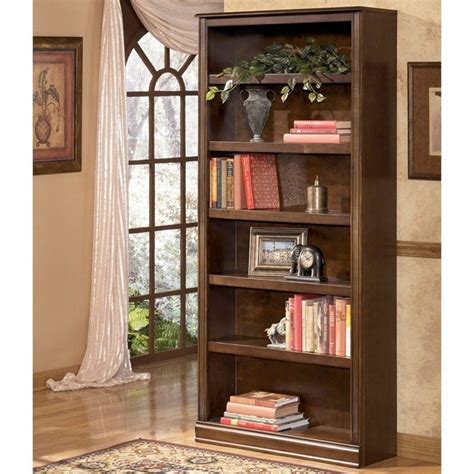Ashley Furniture Hamlyn 6 Shelf Bookcase In Medium Brown Homesquare