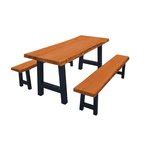 Amish Live Edge Bench Table From DutchCrafters Amish Furniture