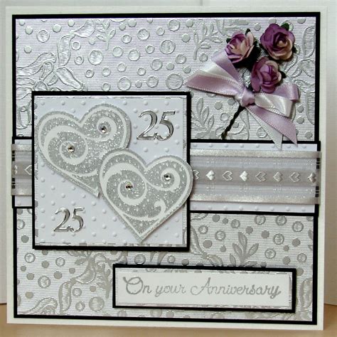 On The Cards Silver Wedding Anniversary Card