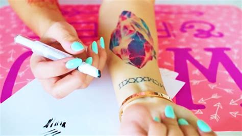 Diy Fake Tattoo With Pen Temporary Tattoos 6 Steps Instructables Peel Off The Paper Leaving
