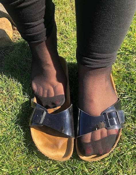 nylons pantyhose feet wooden sandals cork sandals birkenstock sandals outfit birkenstocks