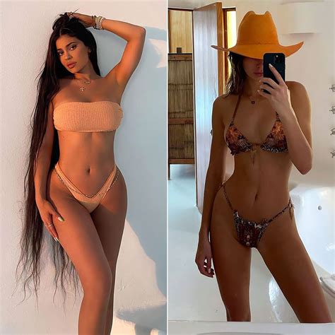 Kylie Jenner Kendall Jenner Show Off Bikini Bodies In Mexico