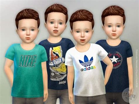 The Sims Resource T Shirt Toddler Boys P01by Lillka • Sims 4 Downloads