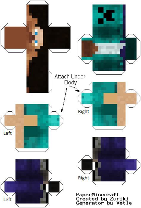 The following is what you need Minecraft bastelvorlagen steve - 11