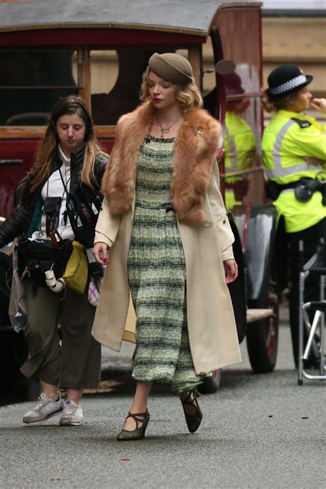 Anya Taylor Joy On The Set Of Peaky Blinders In Manchester 10132018 Hawtcelebs