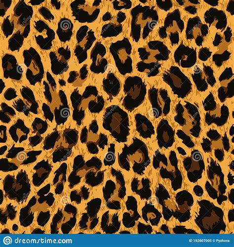 Vector Seamless Pattern Leopard Skin Texture Stock Vector Illustration Of Cloth Abstract