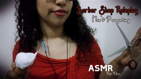 [asmr] 💈 men s pampering trimming and shaving ️ barber shop roleplay close up personal