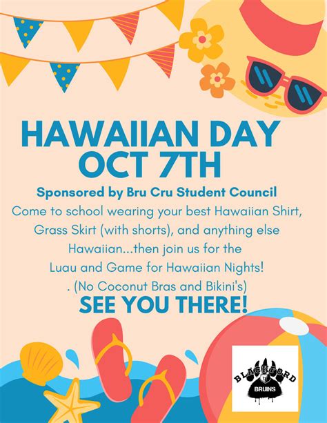 Hawaiian Day Blackford Junior Senior High School
