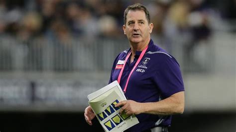 He was the senior coach of the fremantle football club in the australian football league (afl). Gloves off: Ross Lyon fires back at critics after ...