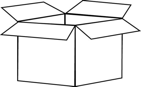 Boxes Clipart Black And White