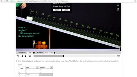 Introduction to pivot interactives (2). Pivot Interactives: Analyzing the Motion of a Dry Ice Puck on a Ramp - Vernier