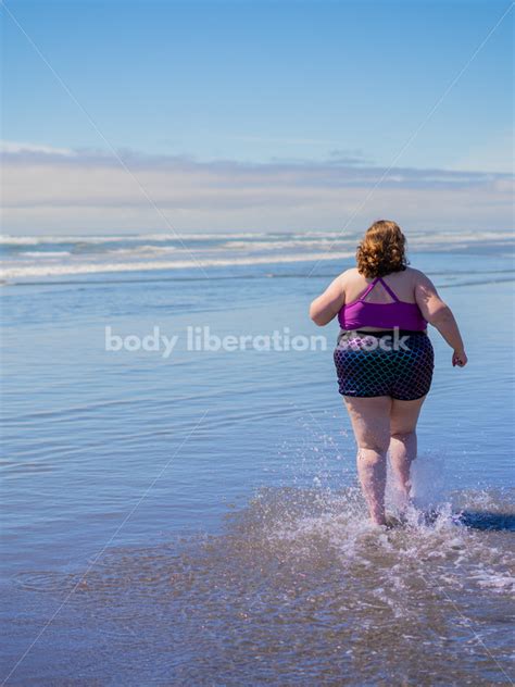 Body Positive Stock Photo Fat Woman On Beach It S Time You Were Seen