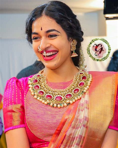 A Gorgeous Model Who Dressed Up Herself In A Typical Tamil Brahmin