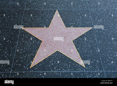 Blank Star Hollywood Walk Of Fame Hollywood Boulevard Los Angeles