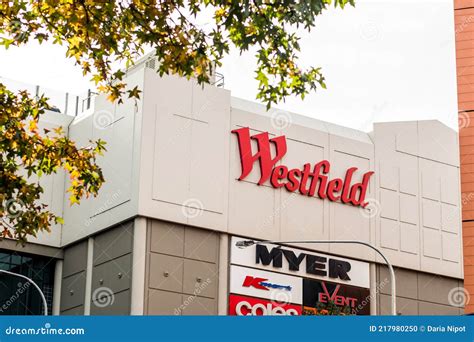 Westfield Shopping Centre Exterior View With Logo Sign Editorial Image