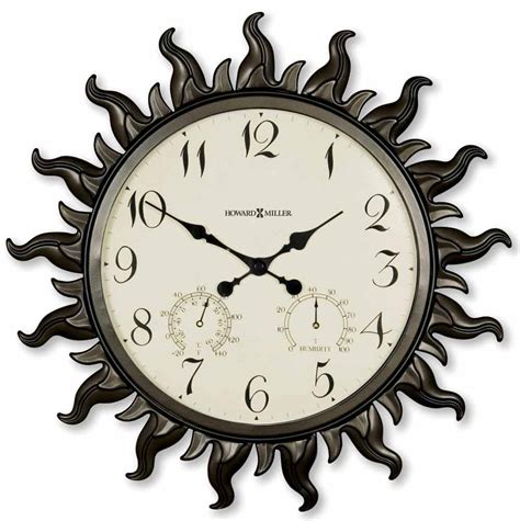 Howard Miller Sunburst Ii 625 543 Wall Clock The Clock Depot