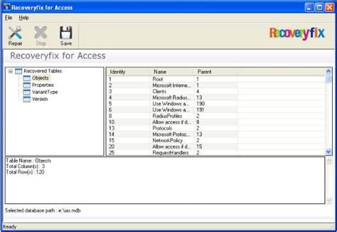View Online Product Screenshot Recoveryfix For Access Database Recovery
