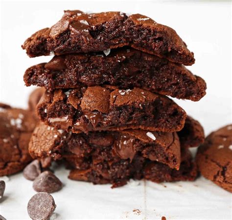 Chocolate Brownie Cookies Rich Decadent Triple Chocolate Cookies Are