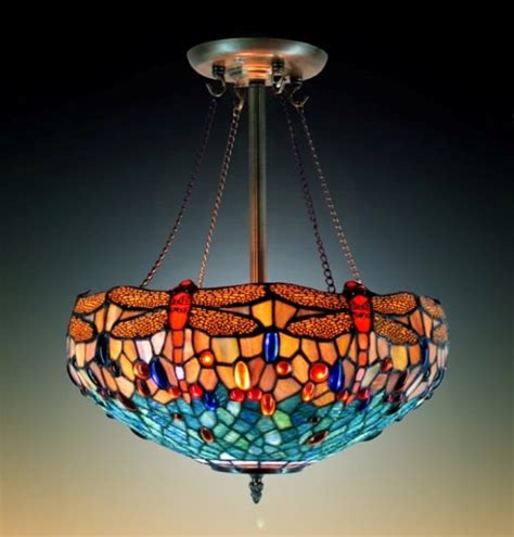 Get it as soon as thu, may 13. Tiffany Style Stained Glass Dragonfly Chandelier Hanging Lamp - Free Shipping Today - Overstock ...
