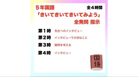 インタビューで大切なこと 〜5年国語 きいて、きいて、きいてみよう Youtube