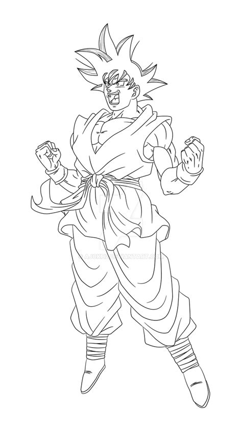 Ultra Instinct Free Coloring Pages