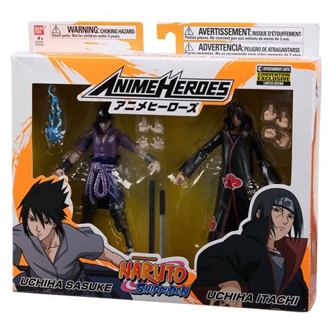 Naruto Shippuden Anime Heroes Itachi And Sasuke Uchiha Action Figure 2