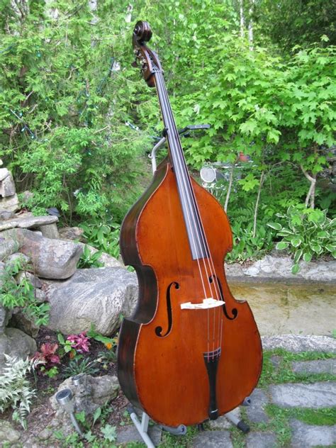 French Double Bass Quenoil Style Early 1900s Double Bass Bass