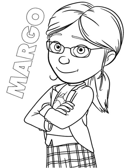 Despicable me coloring pages #562529 (license: Margo coloring page Minions to print