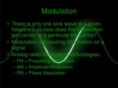 Ppt Amplitude Modulated Radio Frequency Transmission System