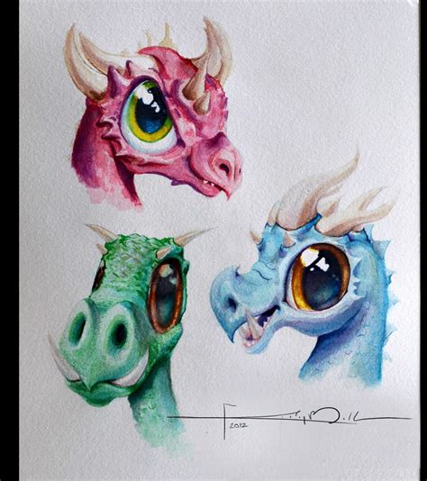 Watercolor Dragons By Imaginesto On Deviantart