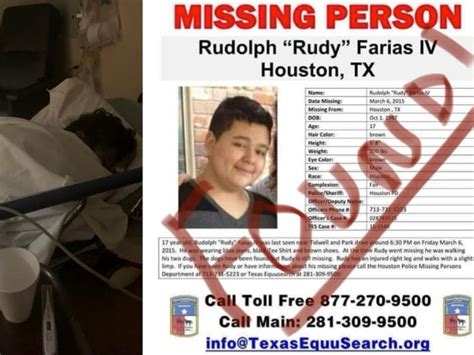 Rudy Farias Update Teen Who Went Missing 8 Years Ago In North Houston