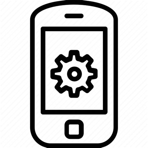 App development, mobile app, mobile configure, mobile settings, mobile with cog icon - Download ...