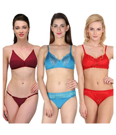 Buy Urbaano Satin Bra And Panty Set Online At Best Prices In India