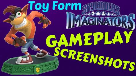 Crash Bandicoot In Imaginators Gameplay Toy Form And Screenshots