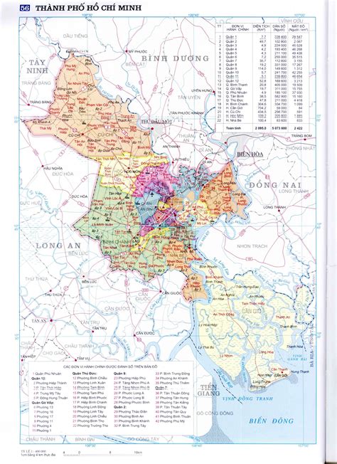 Bản đồ Các Quận Tp Hcm Sài Gòn Năm 2021