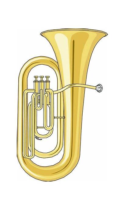 Clipart Tuba Baritone Clip Euphonium Sousaphone Instrument