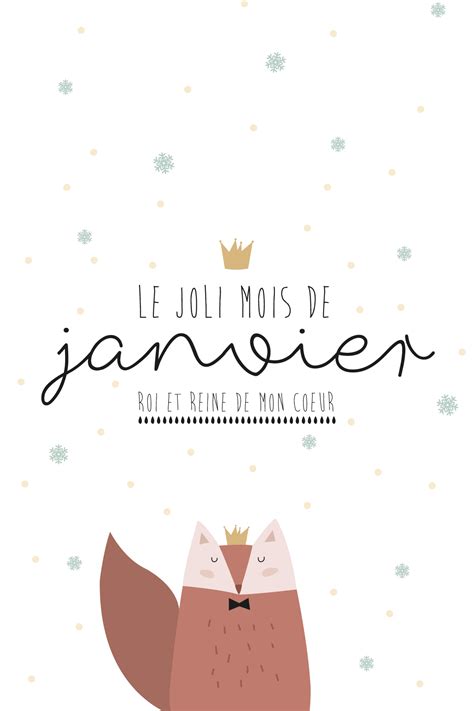 Calendrier Du Mois De Janvier à Imprimer La Vie En Plus Joli