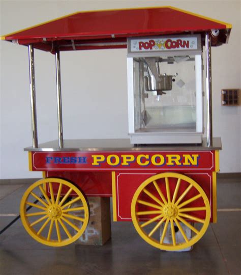 Mobile Popcorn Vending Concession Cart Merchandising Frontiers Inc