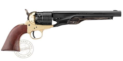 Revolver Poudre Noire Pietta Colt Army 1860 Laiton Jpf