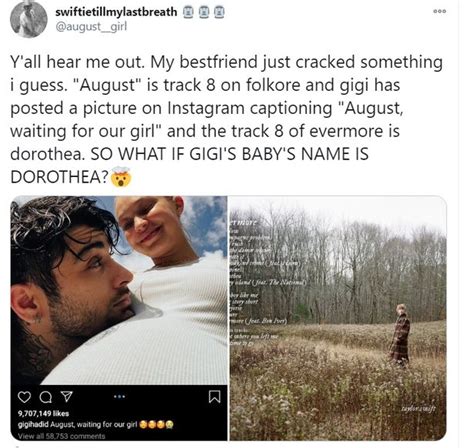 Gigi hadid and zayn malik announced the arrival of their baby daughter in september, and the celebrity couple have been keeping a low profile ever. I think fans guessed the name of Gigi Hadid's baby ...