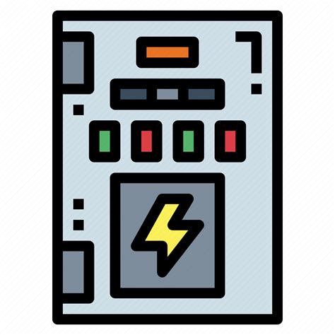 Board Distribution Electrical Electronics Energy Panel Icon