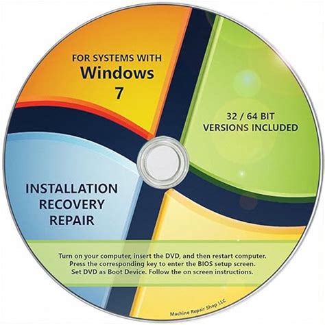 Windows 7 Install Dvd 32 64 Bit Sp1 Reinstall System Repair All