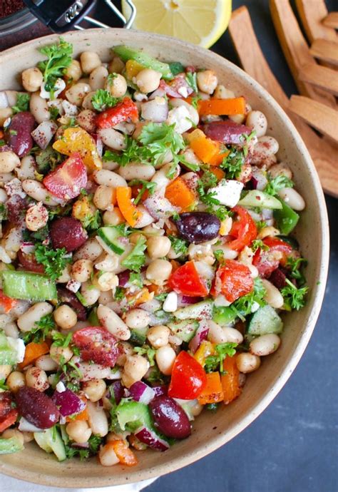 Mediterranean Bean Salad A Cedar Spoon